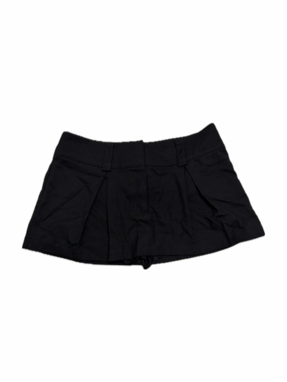 Garage Black Pleated Mini Skort